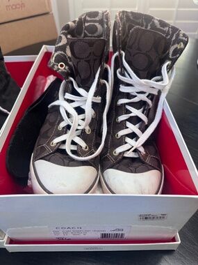 VINTAGE COACH HIGH-TOP SNEAKERS